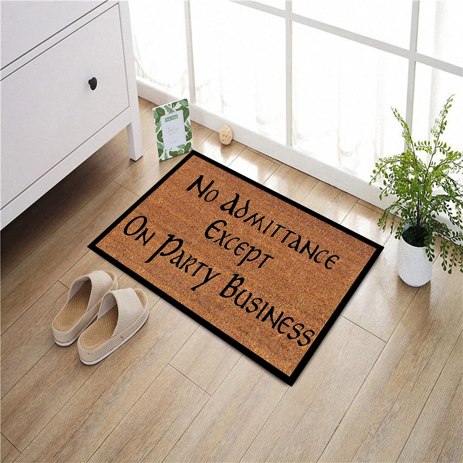 Geen Toegang Behalve Voor Feestzaken Deurmat Rubber Badkamer Keukenmat Tuin Garage Deur Vloermat Antislip Tapijt Entree 90cmx60cm
