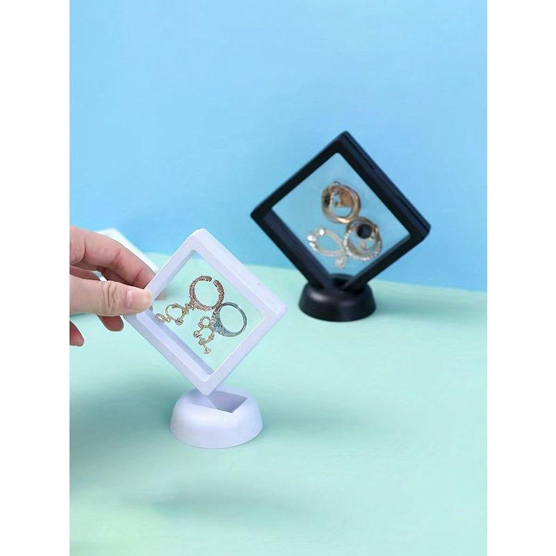 Transparent Film Box Earring Jewelry Storage Box Portable Oxidation Resistant Pe Film Ear Clip Necklace Gift BoxDust-Proof and Oxidation