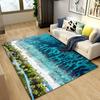 Beautiful Coastline Scenery Carpet for Living Room Bedroom Nursery Room,Outdoor Patio Garden Yard Decor Area Rug,Home Decor