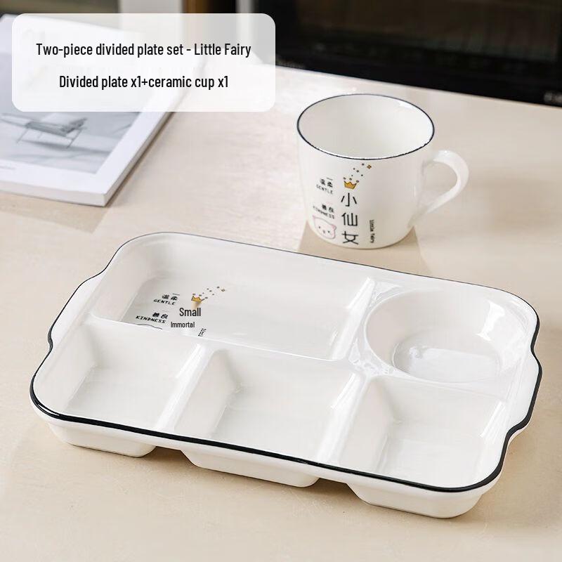Adult Ceramic Divided Diet Plate