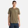 Timberland Herr Kortärmad T-shirt med Bakgrafik, Bladgrön, Storlek M, TB0A6B6ZA581
