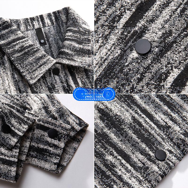 Spring and Autumn New Men's Korean Style Loose Lapel Long Sleeve Shirt Trendy Couple Internet Celebrity Same Style Stylish and Versatile Jacket