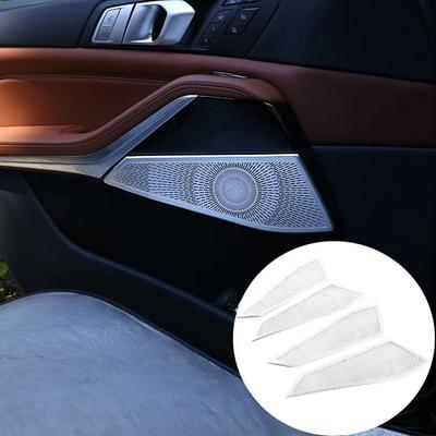 Aluminiumlegierung Autotür Lautsprecherabdeckung Zieraufkleber Passend für BMW X5 G05 X7 G07 -2022 Auto-Innenausstattung