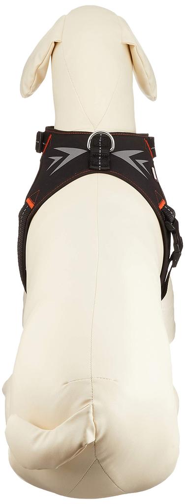 Petio Basic Plus Hold Harness Wave Black for Large Dogs L Size