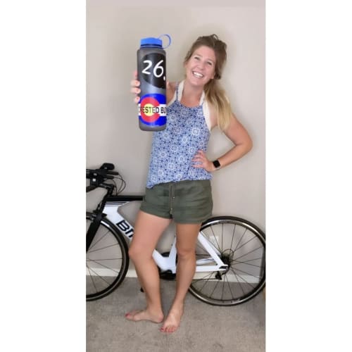 Nalgene Wide Mouth 1.5L Polyester Tritan Bottle, Slate Blue, 91319