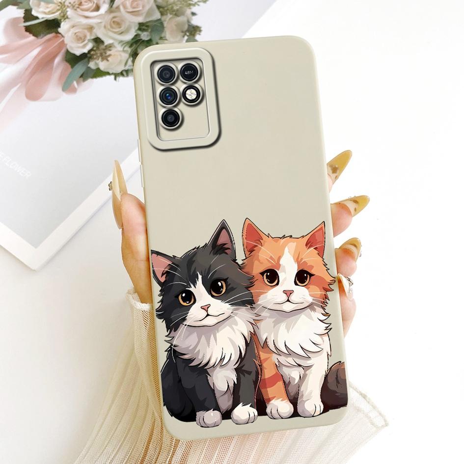 For Infinix Note 10 Case X693 Shockproof Silicone Cute Cartoon Cat Phone Cover For Infinix Note 10 Pro NFC X695 X695D X695C Capa