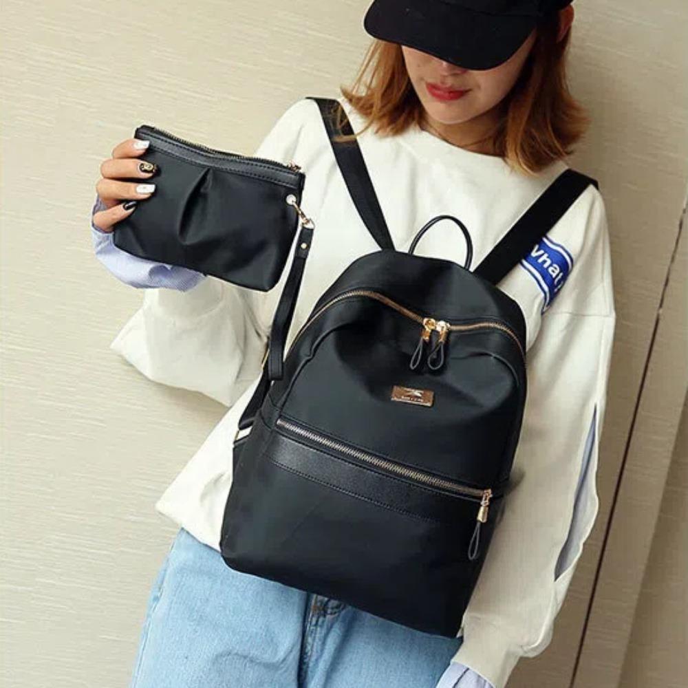 

2 шт./комплект с маленькой сумочкой женский рюкзак большой емкости для девочек книжная сумка портативная дорожная сумка для взрослых