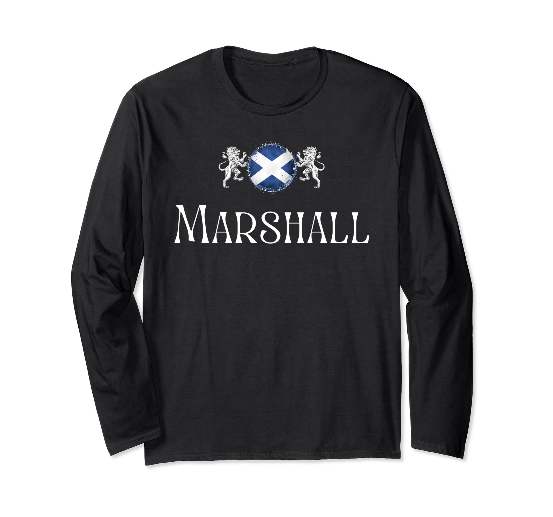 

Marshall Clan Scottish Surname Scottish Coat of Arms Long Sleeve T-Shirt