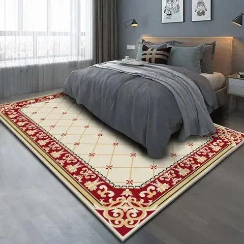 Chinese Style Simple Household Mat Soft Luxury Carpet for Living Room Non-slip Bedroom Modern Luxury Decoration Tapetes Area Rug