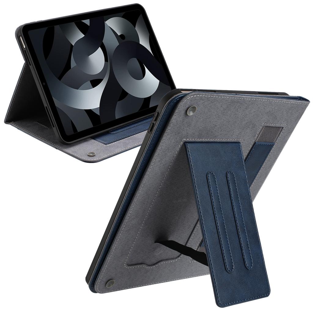 Stand Case for Samsung Galaxy Tab S10+/S9+/S9 FE+ Auto Wake/Sleep PU Leather Tablet Cover with Wallet/Hand Strap