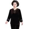 Mom's Autumn 2026 Velvet Hoodie: Stylish Spring & Fall Top for Middle-Aged Women
