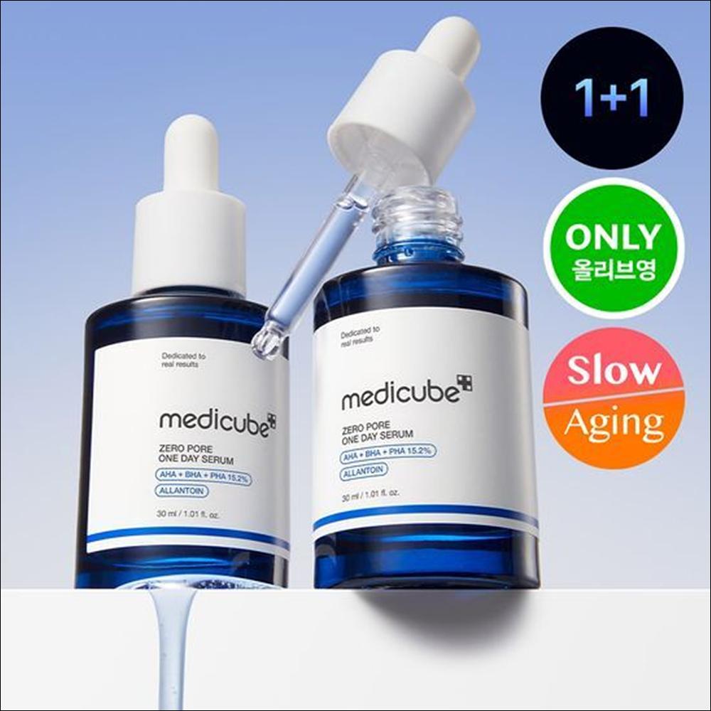 

[1+1] medicube - Сыворотка для сужения пор Zero Pore One Day (30мл+30мл) 30ml+30ml