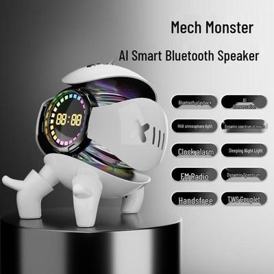 Luckcattle Mecha Little Monster AI Smart Bluetooth Speaker CN Plug (adapter Included)