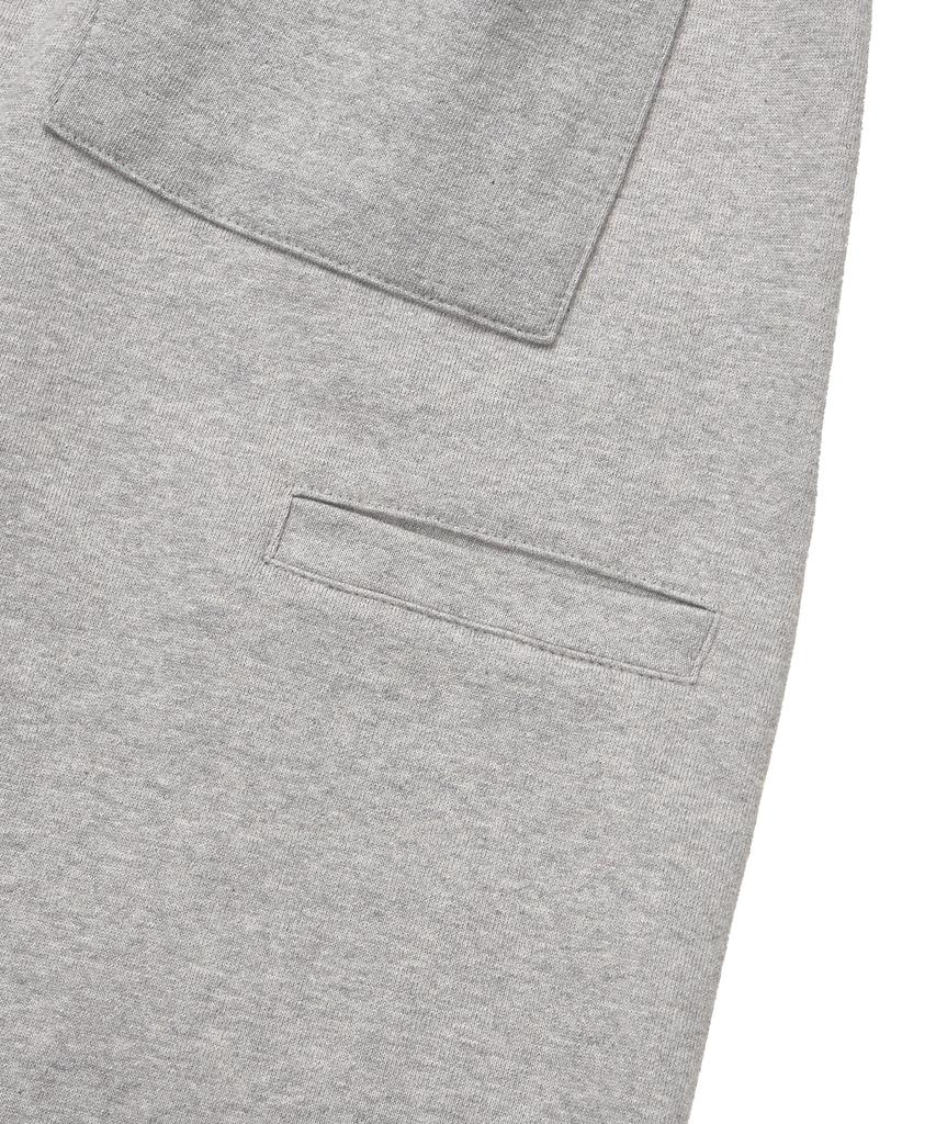 Masateu Small Pocket Bermuda Sweat Pants _ Gray