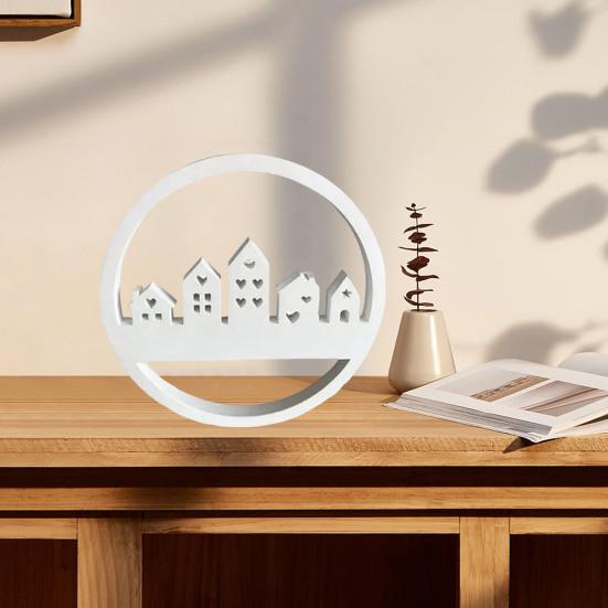 Silicone House Mold Architectural Shape Mold Mold Resin Construction Circle Candle Heat-Resistant DIY Craft