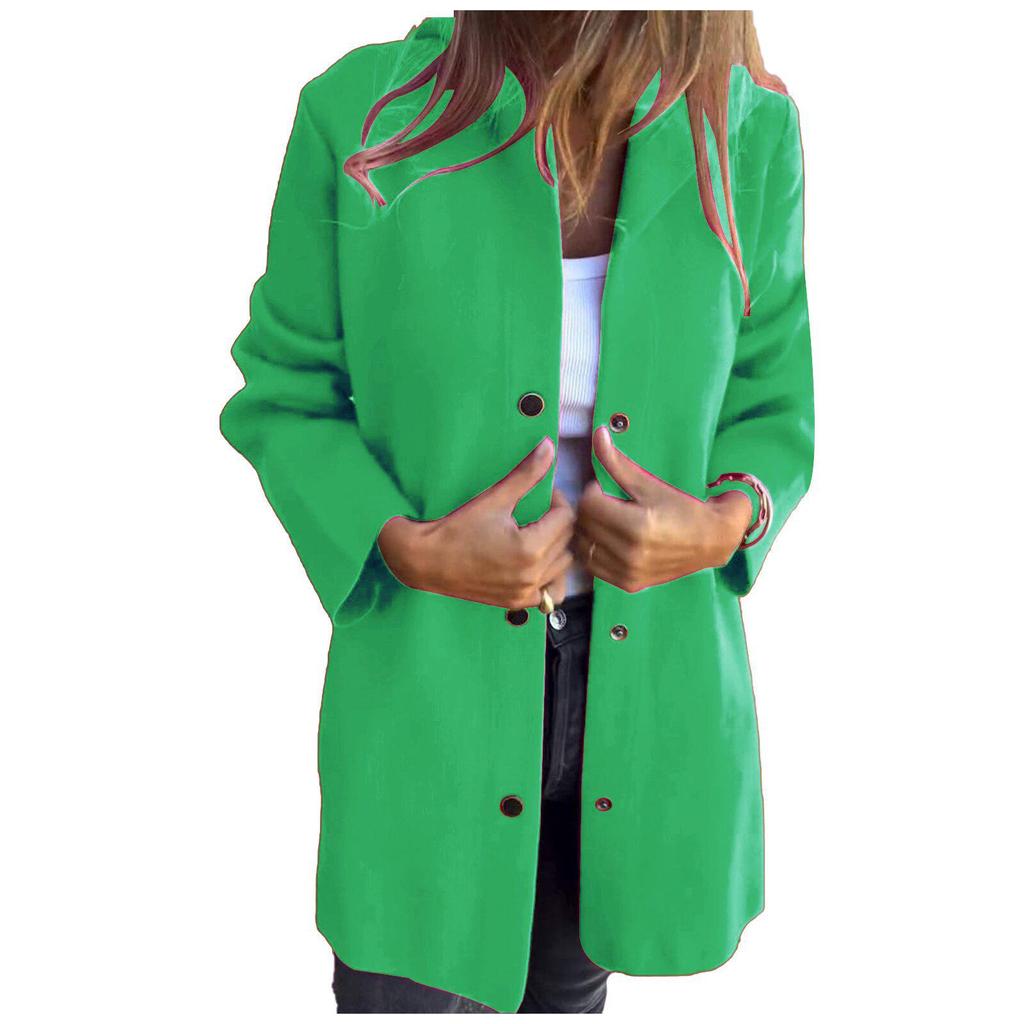 Herbst/Winter Einfarbig Lässig Einreihig Kapuzenjacke für Europa und Amerika