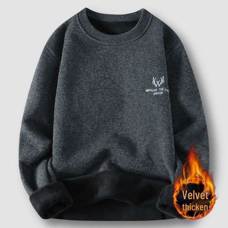 2025 Herren Einteiler Samtpullover: Trendiger Jugendstil, Plüschkaschmir, Ideal für Mittelschüler