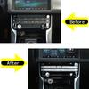 For Jaguar XE XEL XF XFL F-PACE 2015-2020 Car Central Control Air Conditioner Button Cover Trim Sticker Car Interior Accessorie
