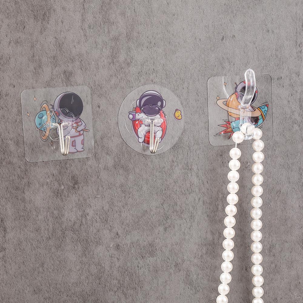 Dopamine Cartoon Astronaut Bathroom Hook - Punch-Free & Strong Adhesive