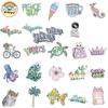 50XPC  Sticker Luggage Refrigerator Phone Water Cup Waterproof Sticker