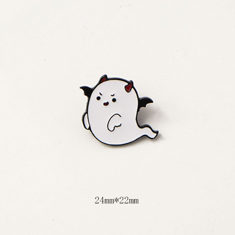 Halloween pumpkin ghost cartoon brooch couple cute metal badge cartoon ornament costume pendant
