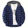 Men's Fashion Trend Hooded Checkered Sportswear