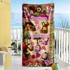 Masha Bear Customize Your Name Beach Towel Super Soft Microfiber Quickdry Fabric Perfect for Traveling Yoga Camping and Swimming