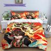 Zhongli  Pattern Bedding Quilt Set  Home Decoration  Gift (1 * duvet cover + 2 * pillowcase  without core)