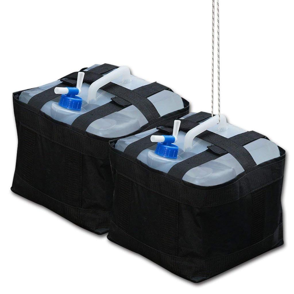 FIELDOOR Tarp Tent Common Weight Bag & Water Tank Weight (A Must Have When Setting Up a Tent In Places Where Pegs Cannot Be Used) (Set of 2)