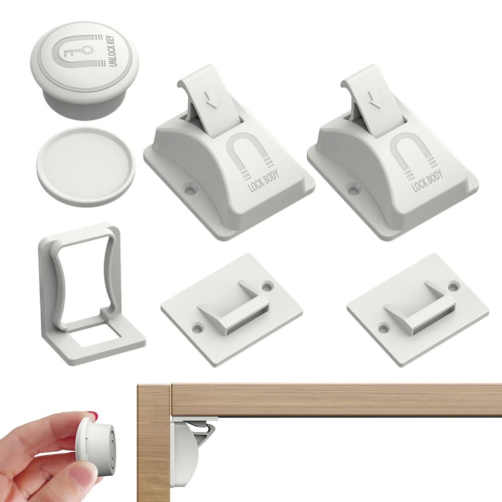 

Невидимая защелка ящика, детский замок безопасности, ограничитель, прочный магнитный замок от детей, ящик