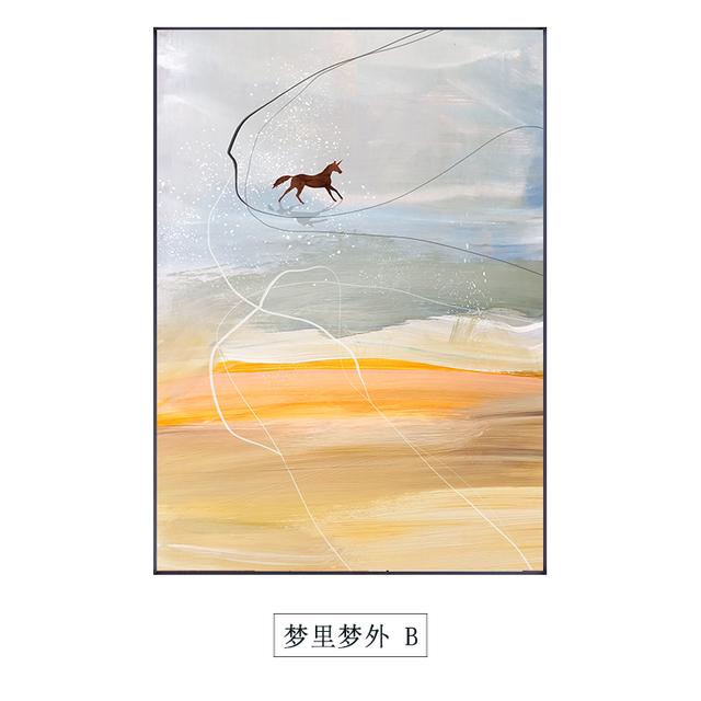 Poster e Stampe di Paesaggi Astratti Nuvole Cavallo Immagini su Tela Decorazione Pitture Nordic Wall Art per Soggiorno Casa