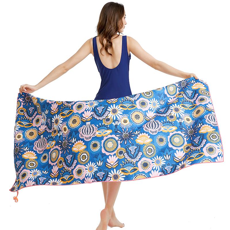 80*160cm Lightweight Travel Camping Swimming Beach Towels Extra Large Quick Drying Sand Free Pool Towel