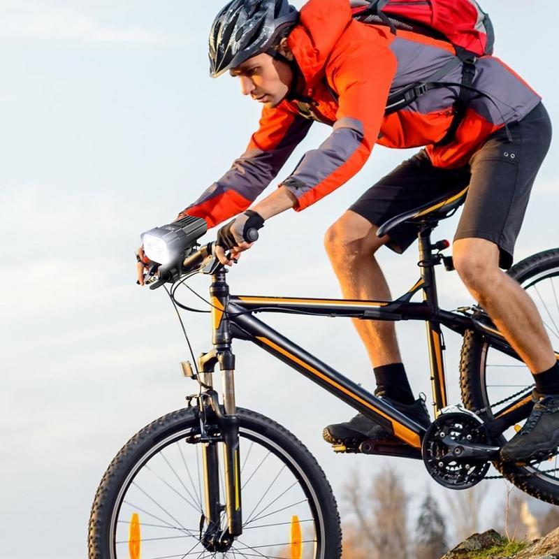 Bright Cycle Light For Night Riding 2000 Lumens Bright LED Waterproof Headlight Rechargeable Cycling Accessories 3H Fast