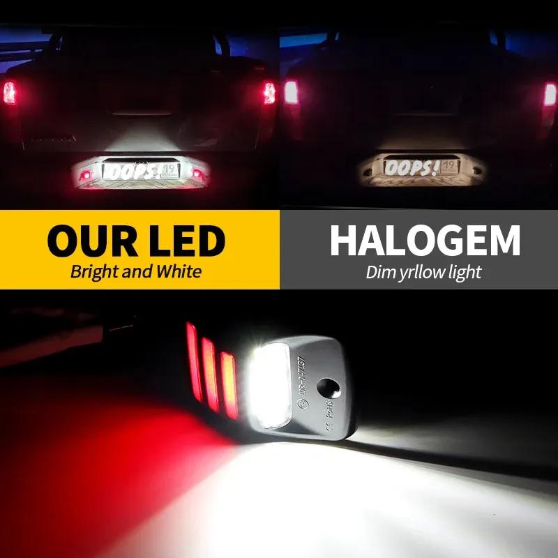 2pcs LED Car License Plate Lights Lamp Assembly Replacement For Toyota Tacoma 2005-2015 Tundra 2000-2013 Auto Parts Accessories