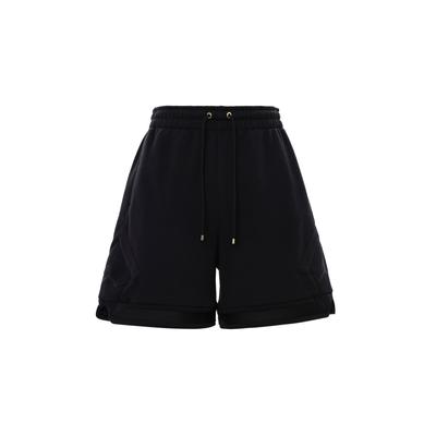 Flight Fleece Solid Color Drawstring Fleece Sports Casual Shorts Women Shorts Black FN5419-010