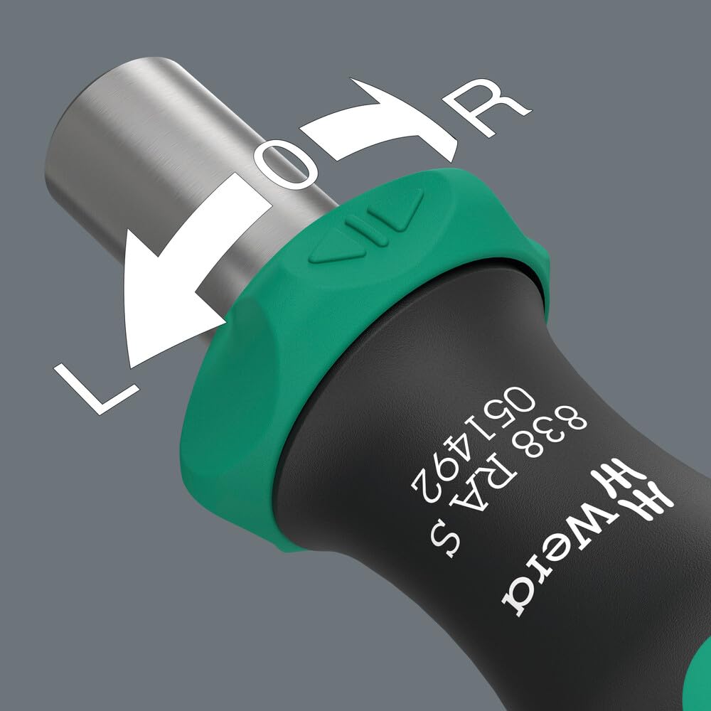 WERA 05051492001 | 838 RA S Ratchet Bit Holder, 6.35mm [Official Japanese Import]