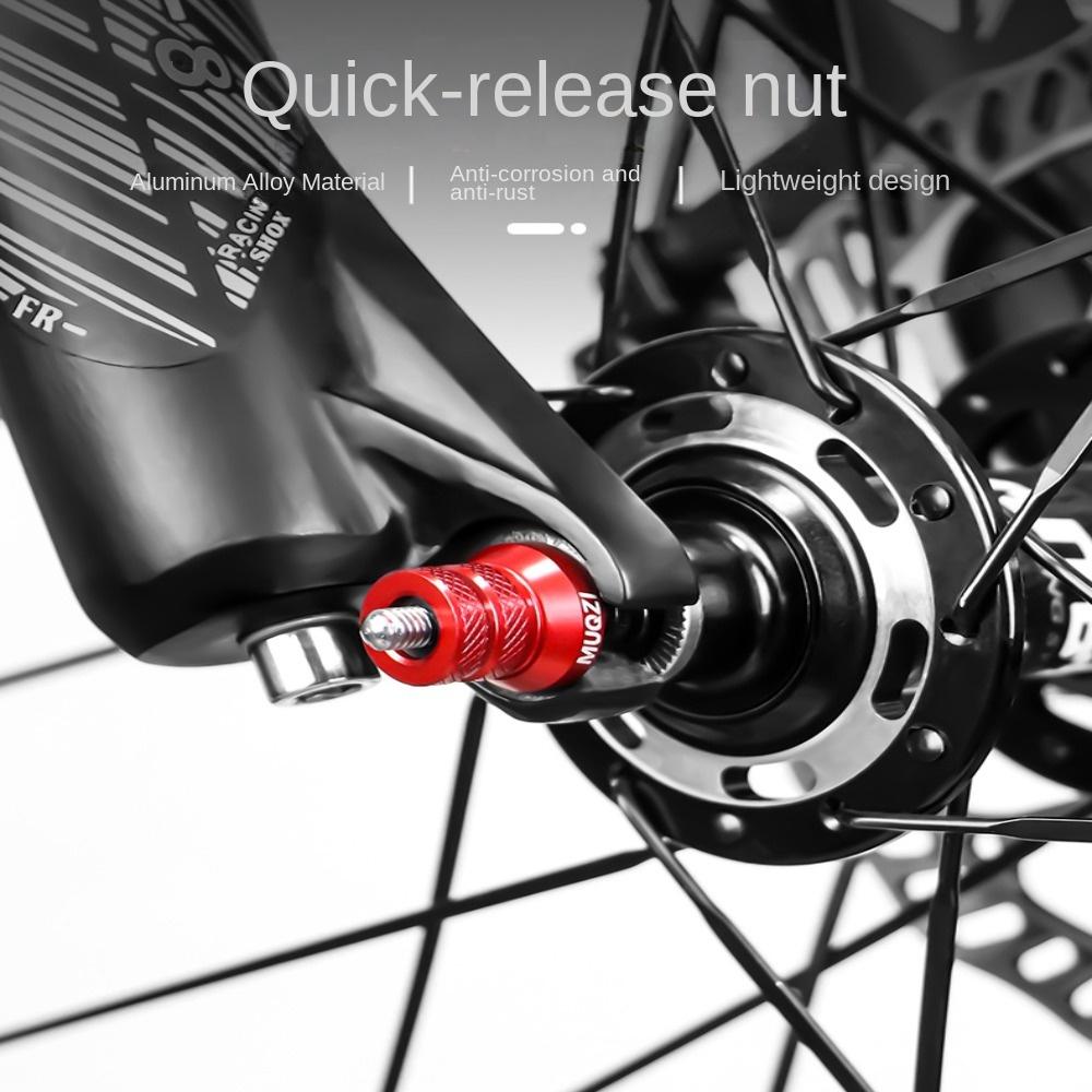 1 Pair Lightweight Bicycle Axle Nut High Strength Quick Release Lever Nut Hub Cycling Enthusiasts