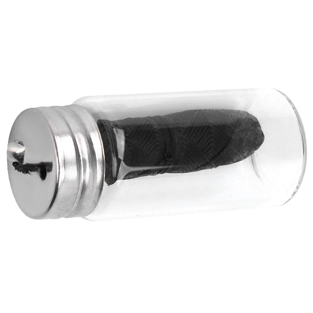 Portable Dental Floss Teeth Stain Plaque Removal Floss with Refillable Container BottleBlack
