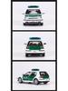 GCD 1:64 Volkswagen Golf MK4 GTI Commemorative Edition Alloy Car Model, 2-Door & 4-Door Simulation.