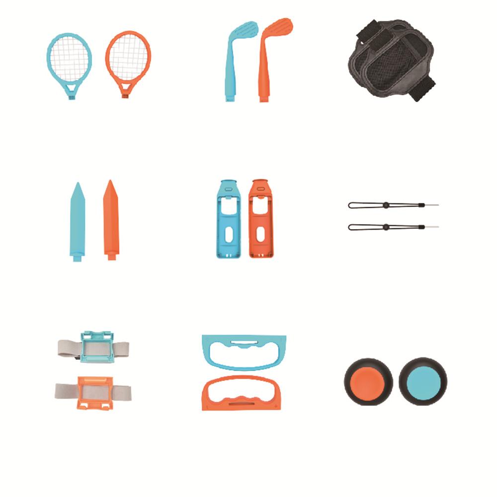 

IPLAY HBS-522 For Nintendo Switch 2 Joy-Con Handle 18 In 1 Sports Accessory Kit Gaming Controller Accessories A