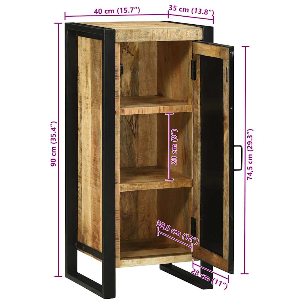 Bathroom Cabinet Brown 40 X 35 X 90 Cm Solid Mango Wood
