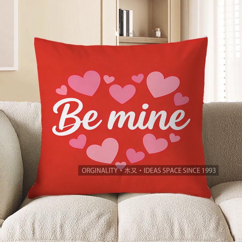 

2D Red Heart Pattern Cushion For Cozy Decor Pattern Cushion Cover Suitable For Sofa Bedroom Car Pillow Cover 40x40cm