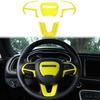 Yellow Steering Wheel Panel Cover Accessories For Dodge Charger & Challenger 15+