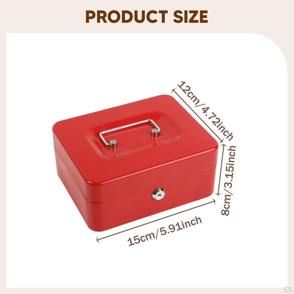 Children's Piggy Bank Storage Box Keepsake Metal Money with Lock Suitable for Decoration