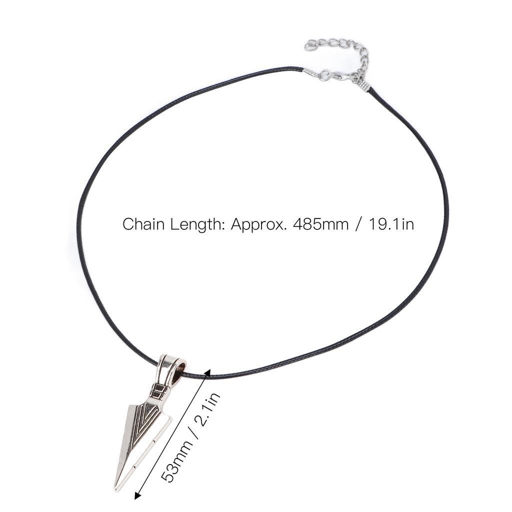 Necklace Alloy Simple Fashionable Arrowhd Pendant Men Necklace Jewelry for Birthday Party