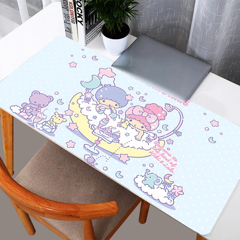 Little Twin Stars Mouse Pads Gamer New Notebook Games Mouse Pads New Keyboard Pad Anime Mousepad Mouse Mat Gaming Desk Mat