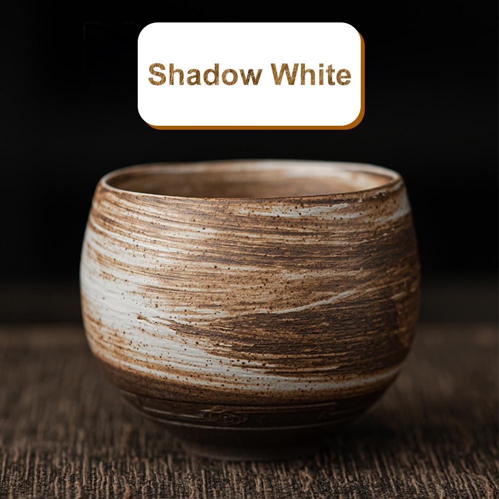 

2 шт. Японская чайная чашка Ручная работа Грубая керамика Каменная чайная чашка Античный стиль Тихий путь Маленькая чашка Пиала Чайная чашка Посуда для напитков 80 мл 80ML