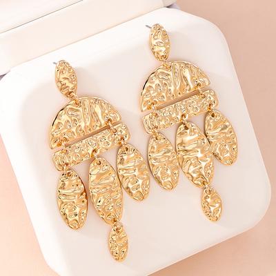 Golden Irregular Fashion Earrings