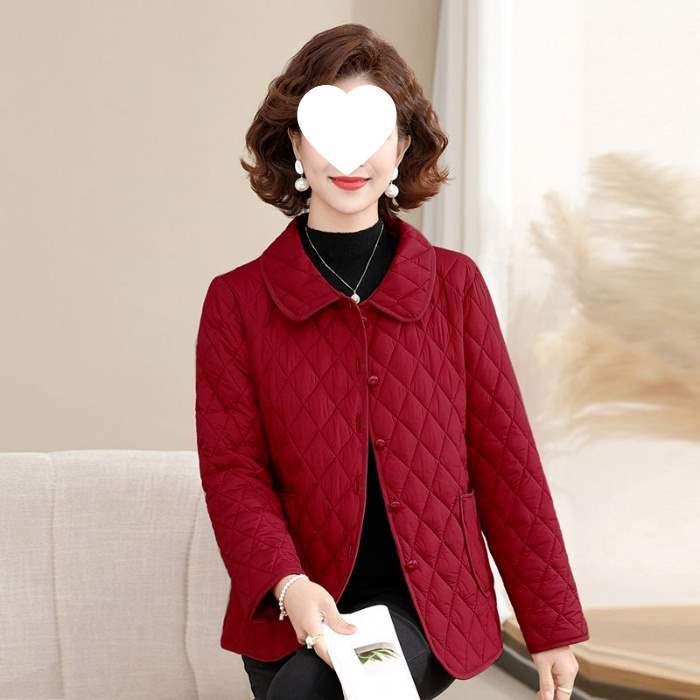 Leichte Baumwolljacke für Herbst/Winter 2025 für Mütter mittleren Alters und ältere Mütter