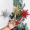 Beautiful Multi-layer Christmas Tree Topper Snowflake Stars In Red Gold Silver For Holiday Cheer